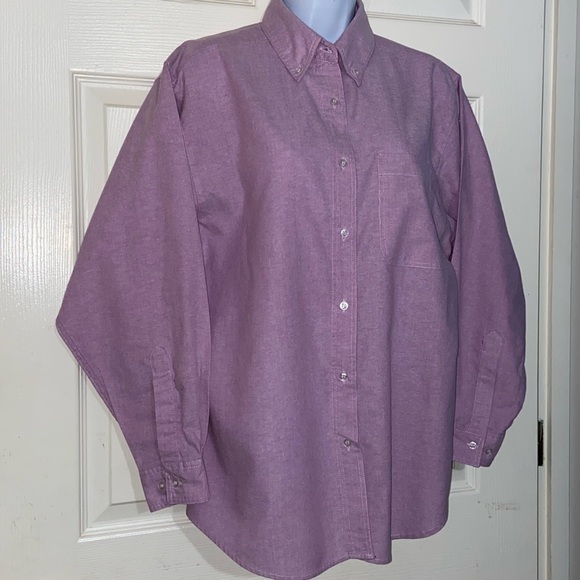 Oxford Cloth Orchid Shirt - Size Medium - Picture 1 of 7